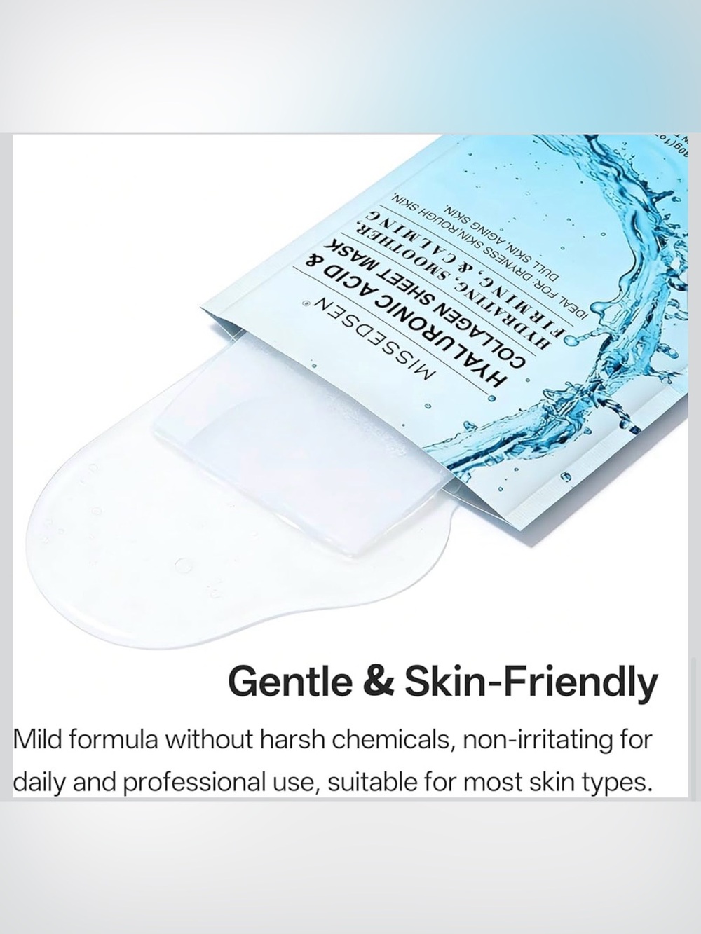 Hyaluronic Acid & Collagen Hydrating Sheet Masks All Skin Types (25 Sheets) NIB - Picture 7 of 14